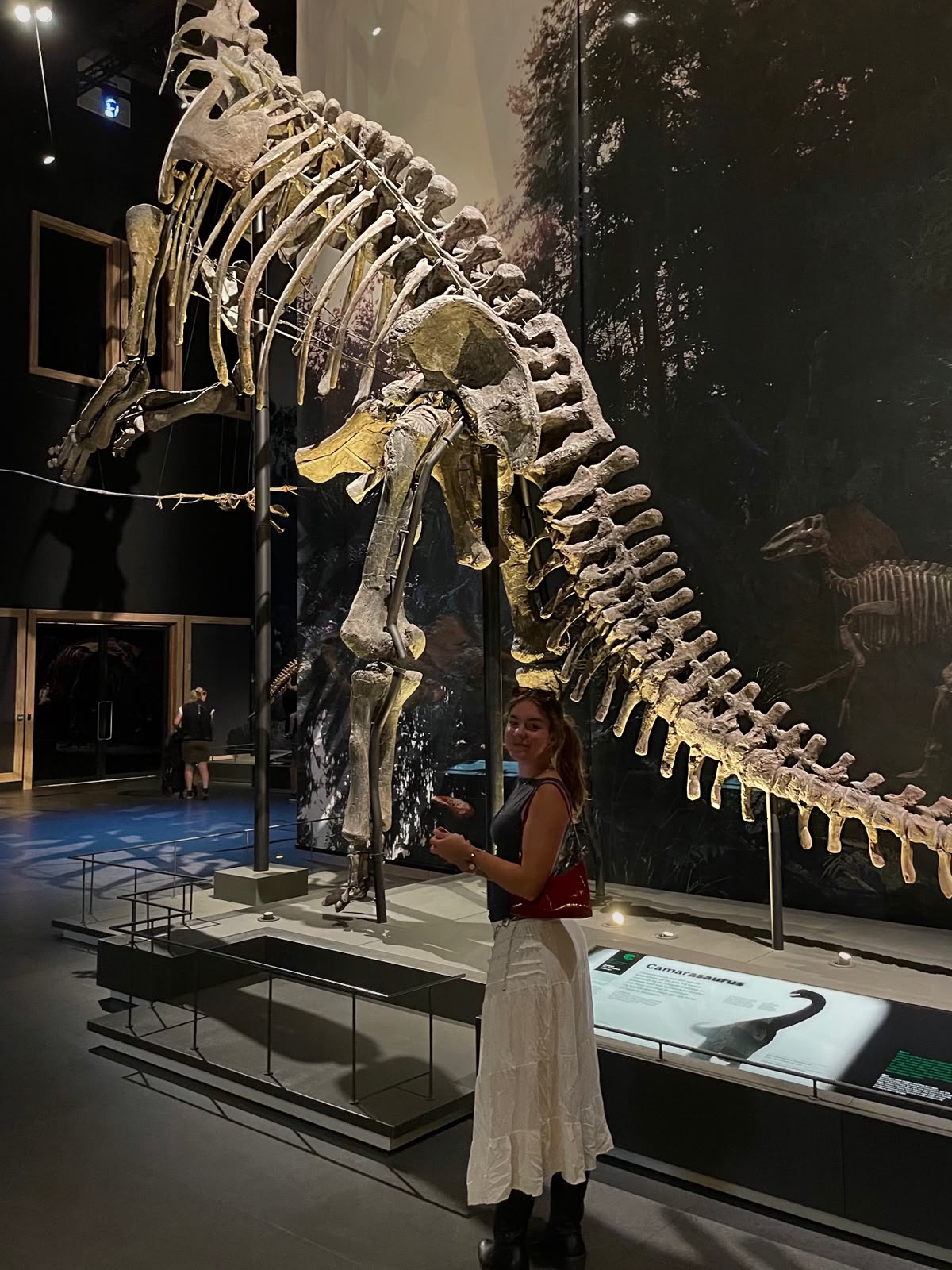 Marielle Greup in a natural history museum